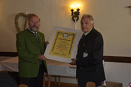 Obmann Johann Koller und LV Präsident Hannes Manfredi