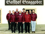 Vereinsvorstand 1998: v.l. Ferdinand Rissner, Robert Pestitschegg, Burkhard Auer, Johann Koller, Martin und Erich Wölfler, Franz Schurl, Olaf Hauck
