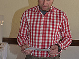 Harald Schwaiger, sportlicher Leiter bei seinem Bericht