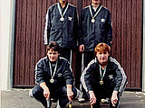 Die Landesmeister 1983, Franz Schurl jr., Hans Reif, Thomas Kotnig und Daniel Galler