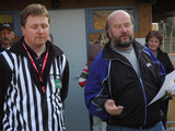 Schiedsrichter Daniel und Obmann Koller Hans bei der Siegerehrung.